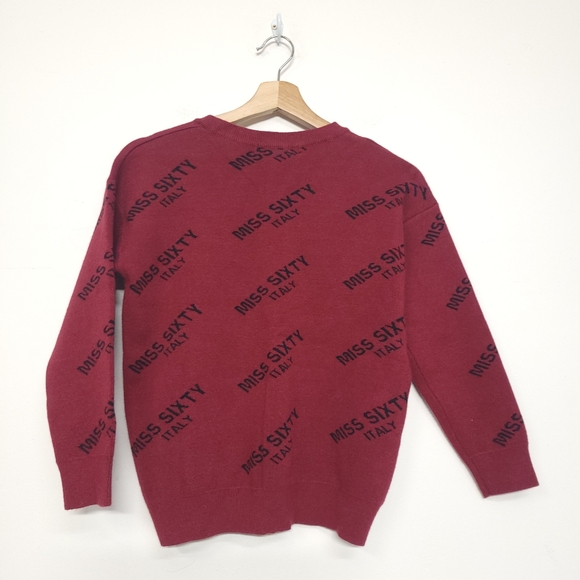 Sadie Lover Raspberry V Neck Sweater, size small - Picture 6 of 12